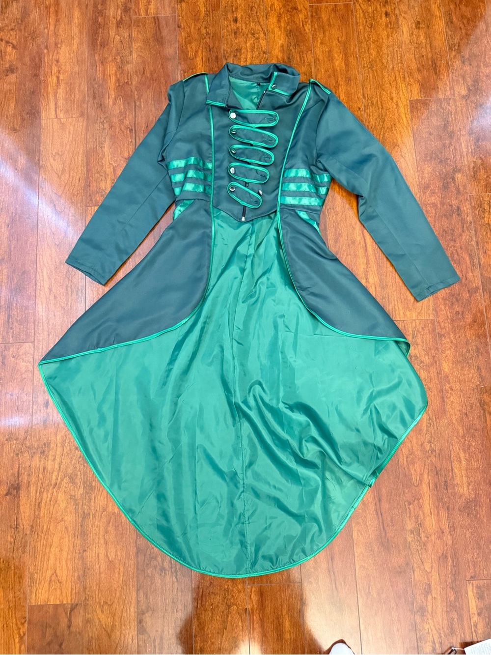 Emerald Green Two-Tone Tailcoat Pirate Cosplay or Emerald City